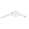 Ekena Millwork Vanguard Architectural Grade PVC Gable Bracket, 72"W x 12"H x 2"D x 4"F, 4/12 Pitch GBP072X12X0204VAN00 - alternate 1